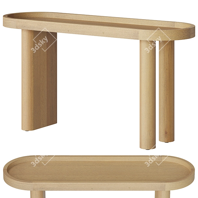 Schwell Console Table - Bucolic Chic 3D model image 1