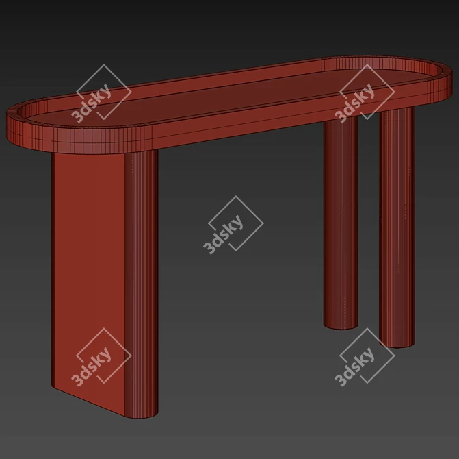 Schwell Console Table - Bucolic Chic 3D model image 6