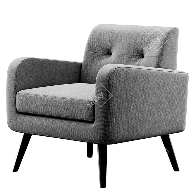  Almeda Upholstered Armchair by Mercury Row 3D model image 5