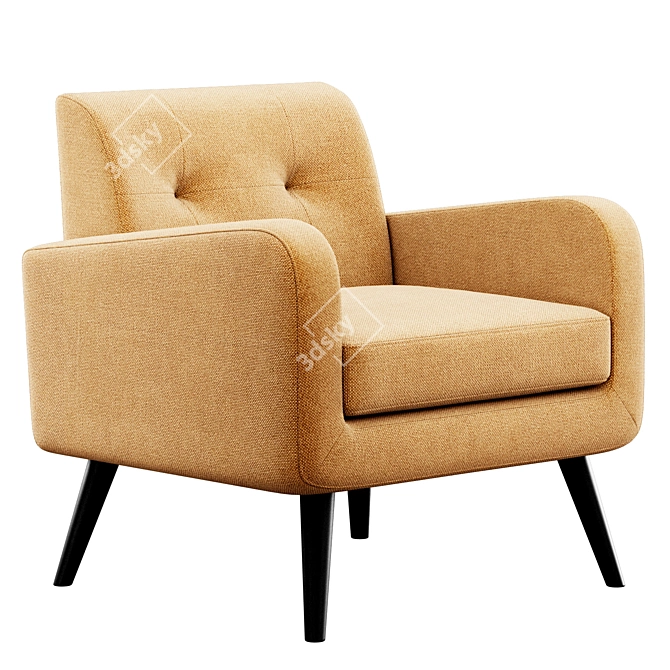  Almeda Upholstered Armchair by Mercury Row 3D model image 6