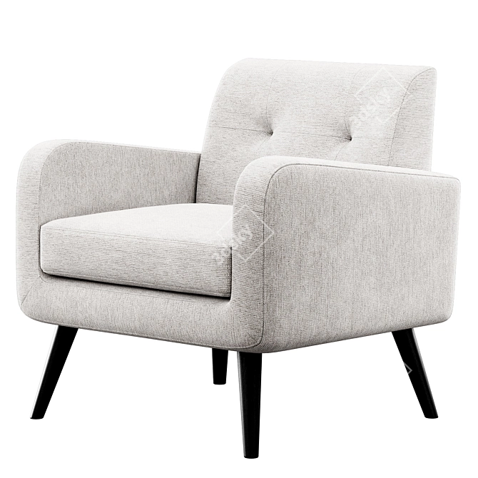  Almeda Upholstered Armchair by Mercury Row 3D model image 7