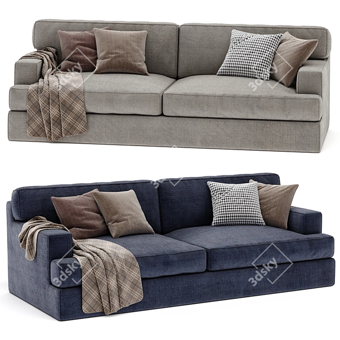 Meridiani James Sofa, Spacious Design 3D model image 1