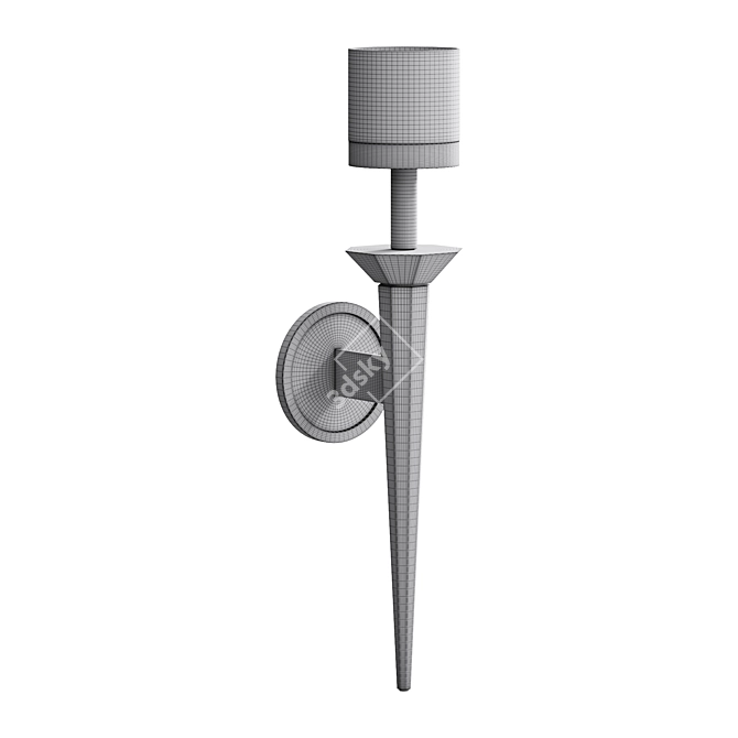 Elegant Metal VINCENNES SCONCE 3D model image 2