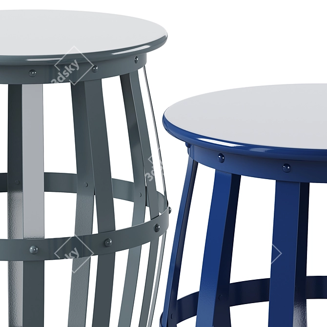 Safavieh Rinaldo Side Table 19 3D model image 3