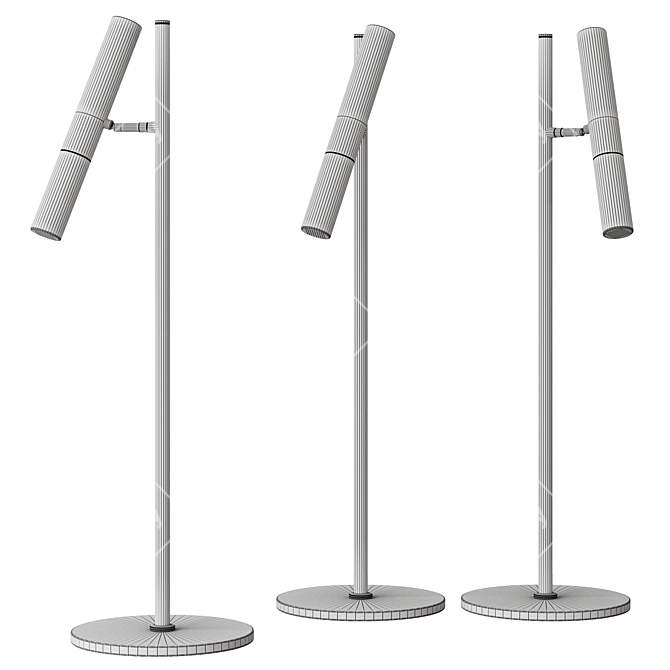 ST Luce Bedside Lamp Eclips - Black-Gold 3D model image 7