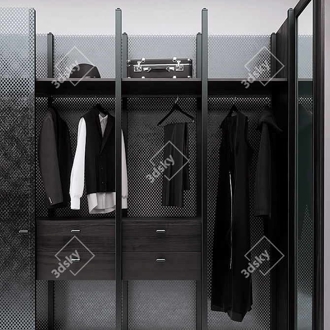 Industrial Loft Entryway Set 3D model image 2