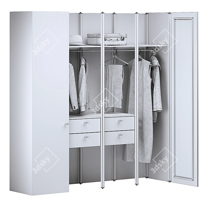 Industrial Loft Entryway Set 3D model image 7