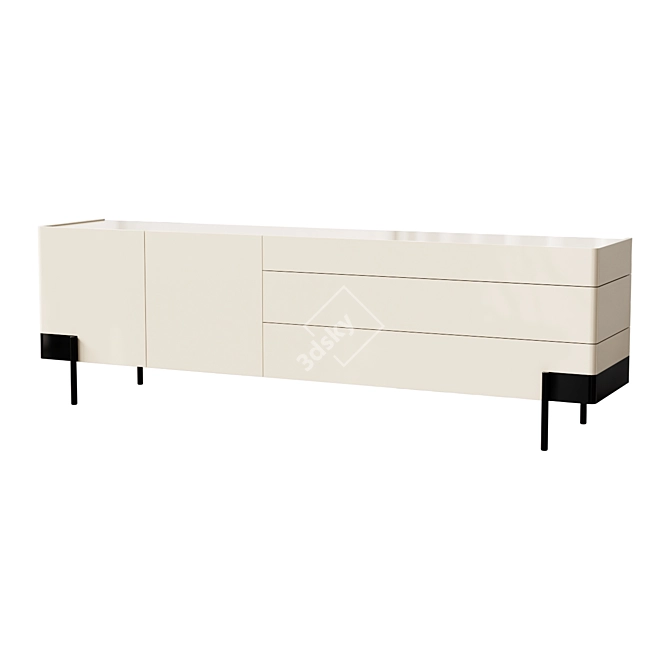 Luxury Valley Sideboard for Living 3D model image 1