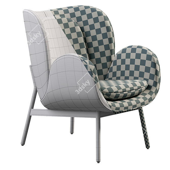 Modern Embracen Armchair Design 3D model image 7