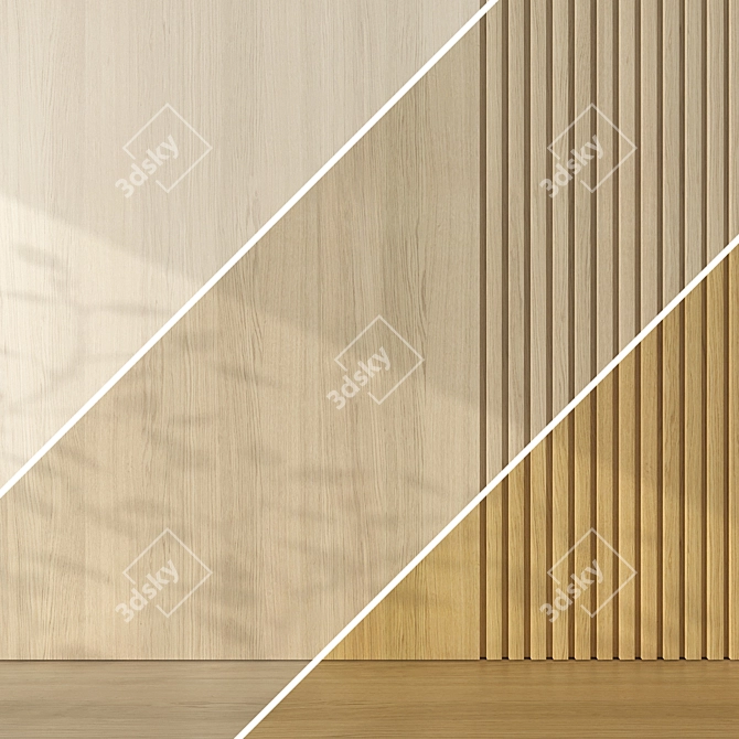 Seamless Oak Textures Pack 081 3D model image 2