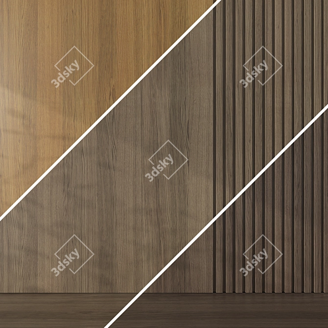Seamless Oak Textures Pack 081 3D model image 4