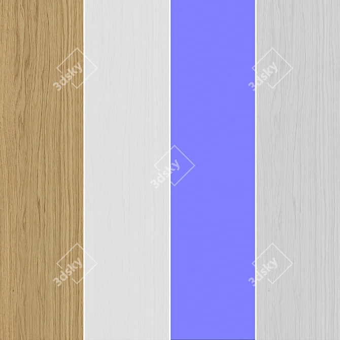 Seamless Oak Textures Pack 081 3D model image 6