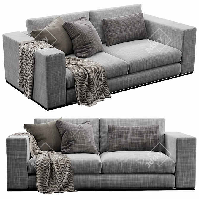 Modern Design Sofa Set 3D Model 3D model image 1