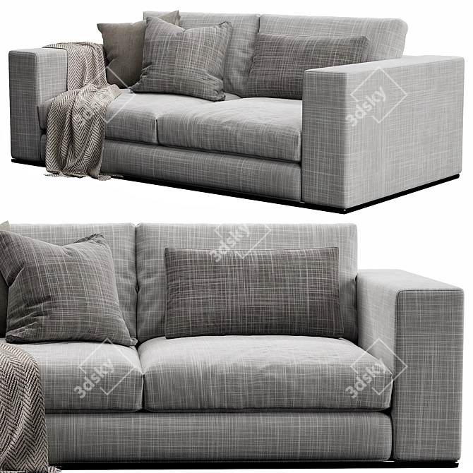 Modern Design Sofa Set 3D Model 3D model image 3