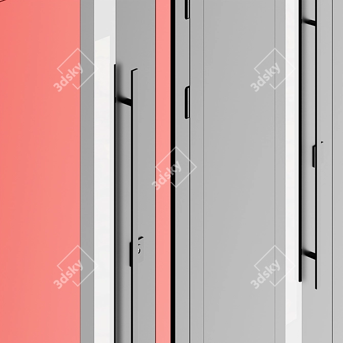 Modern Outdoor Entry Door 3D model image 3