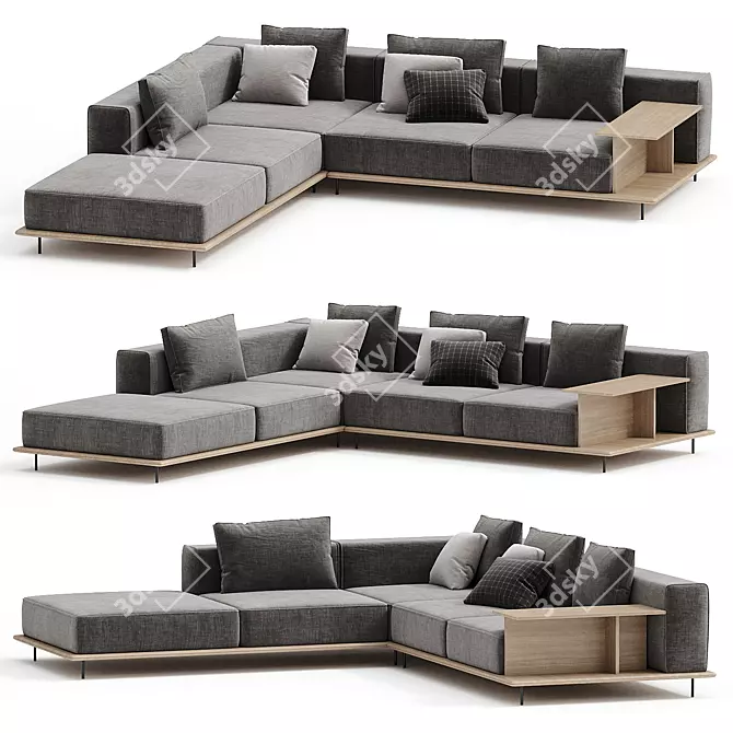 Corner Sofa Brera Poliform 3D model image 4