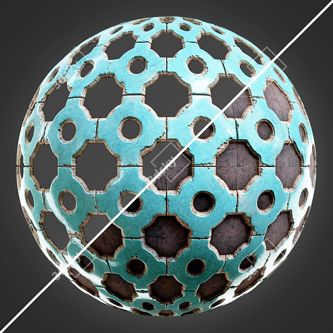Procedural Brick Texture Collection 3D model image 4
