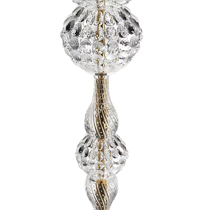 Crystal floor lamp, Lalique-inspired 3D model image 2