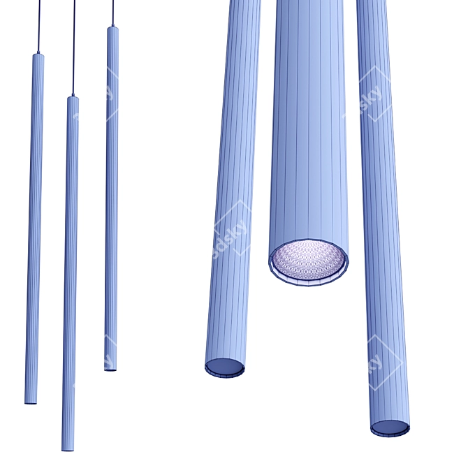 Modern Suspension Lighting Options 3D model image 4