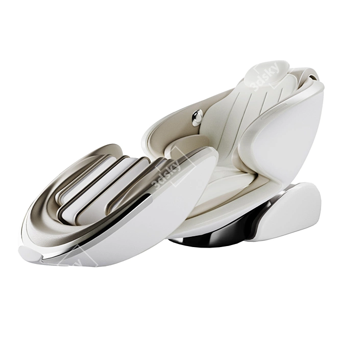 Futuristic Massage Chair Experience 3D model image 2