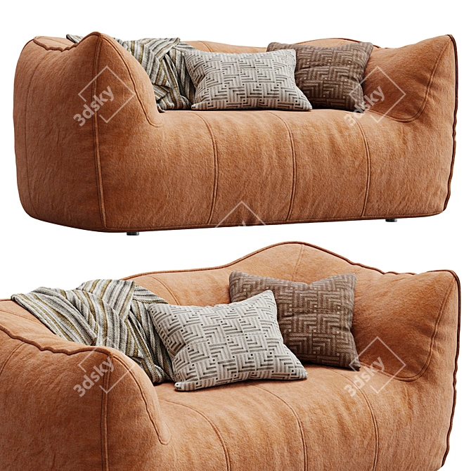 Modern Italian Design Sofa Set 3D model image 1