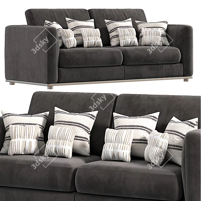 Modern 3-Piece Hamilton Sofa Set 3D model image 1