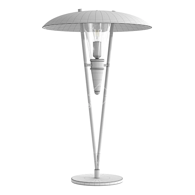 Marina Art Deco Table Lamp 3D model image 1