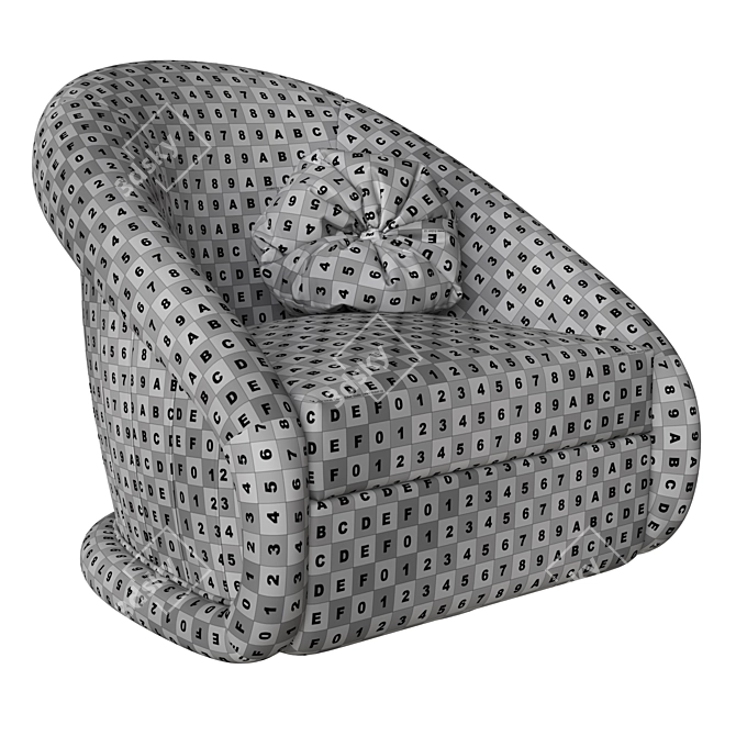 Regal Swivel Accent Chair 3D model image 7