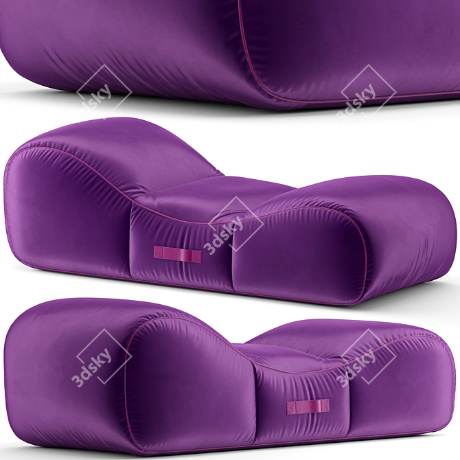 GART DUNE Fabric Spa Bed 3D model image 2