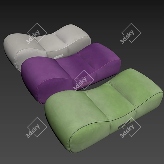 GART DUNE Fabric Spa Bed 3D model image 5