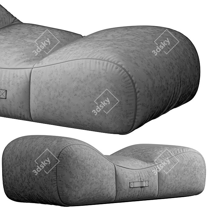 GART DUNE Fabric Spa Bed 3D model image 6