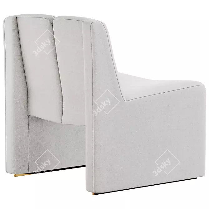Eichholtz Macintosh Cream Boucle Chair 3D model image 5