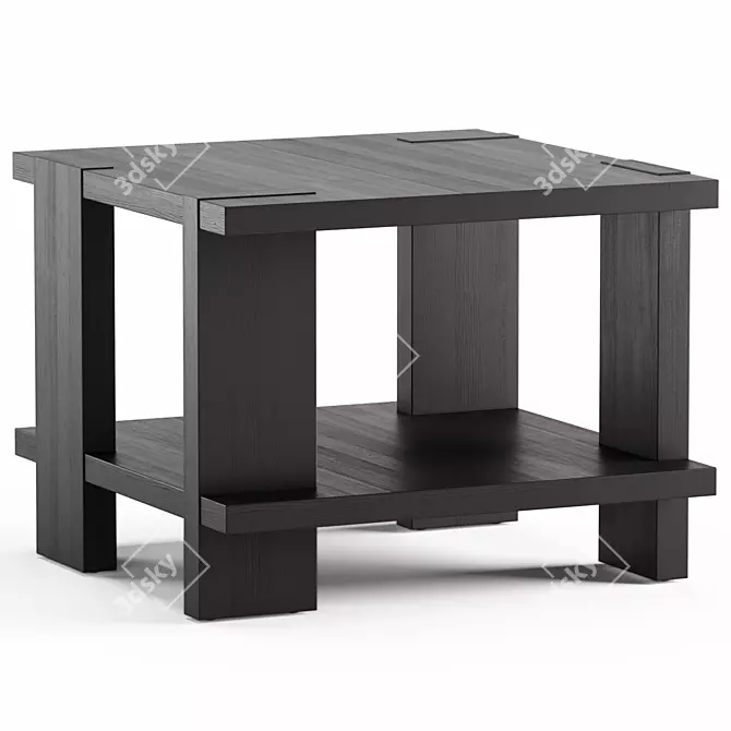 Modern ROLAND Side Table, Westelm 3D model image 2