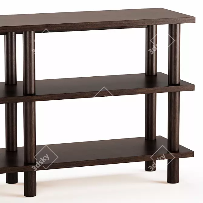 CAYMAN Bookcase Console: Stylish Organization 3D model image 4