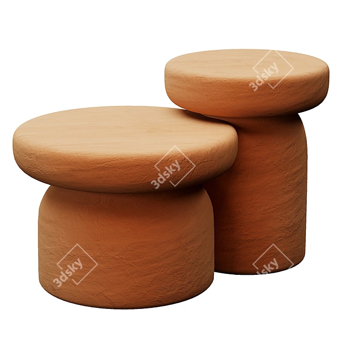 Contemporary Miniforms TOTOTÒ Table 3D model image 1