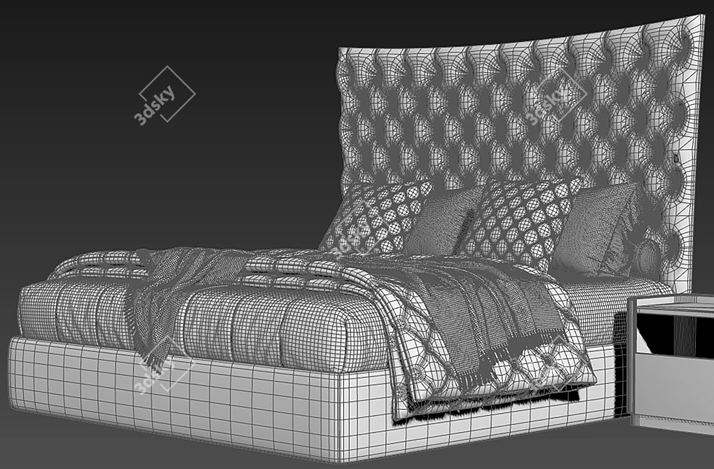 Modern LA GARD Bedroom Set 3D model image 6