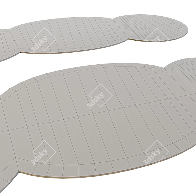 Cheburashka High-Pile Rug 3D model image 3