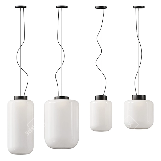 Modern Xilo Pendant Lamp Set 3D model image 3