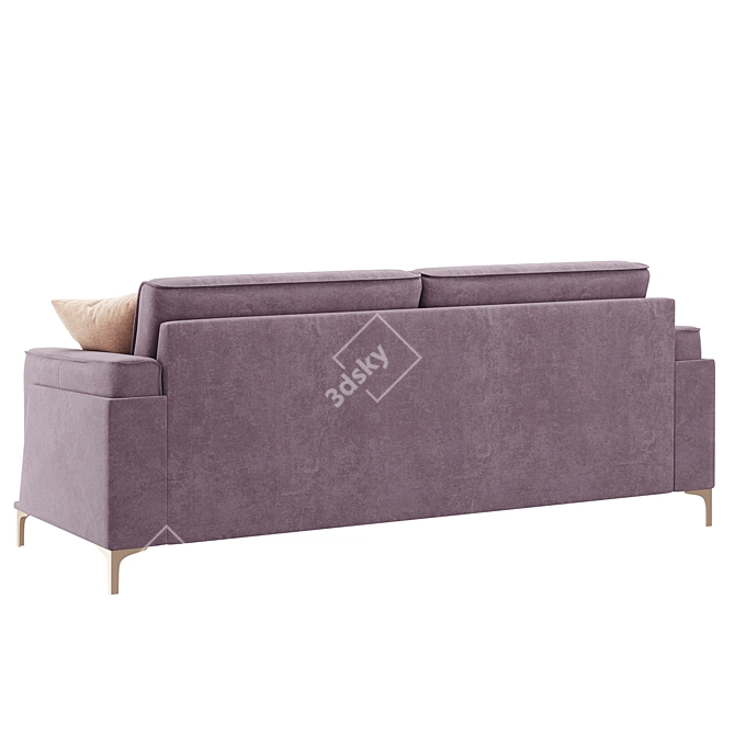 Elegant Enkel Sofa 3D model image 3