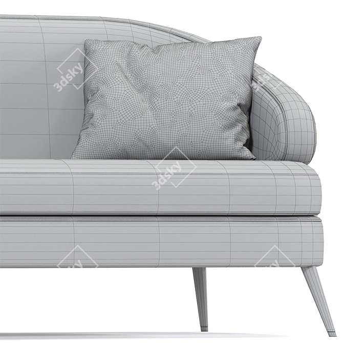 Luxury Xangai Sofa Set 3D model image 2