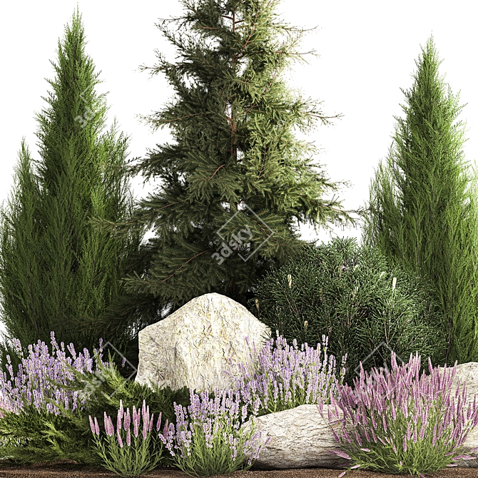 Alpine Meadow Set 1194 3D model image 5