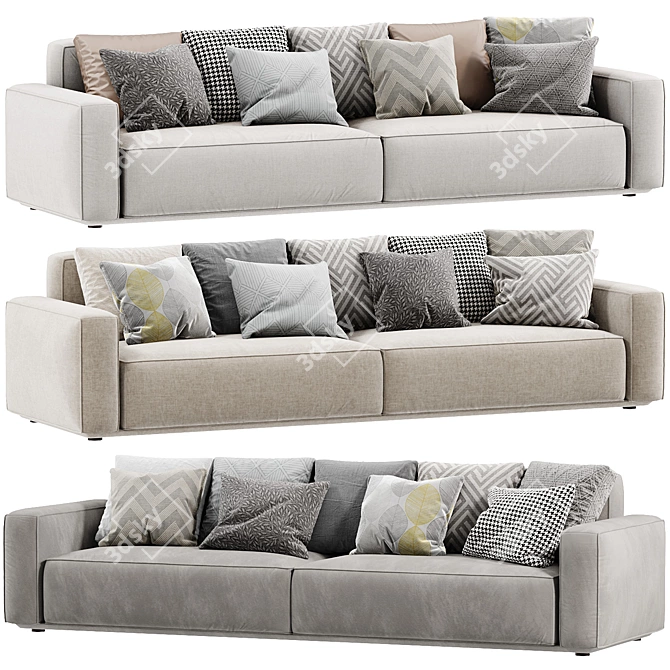 Sleek Arflex Marechiaro Sofa Design 3D model image 1