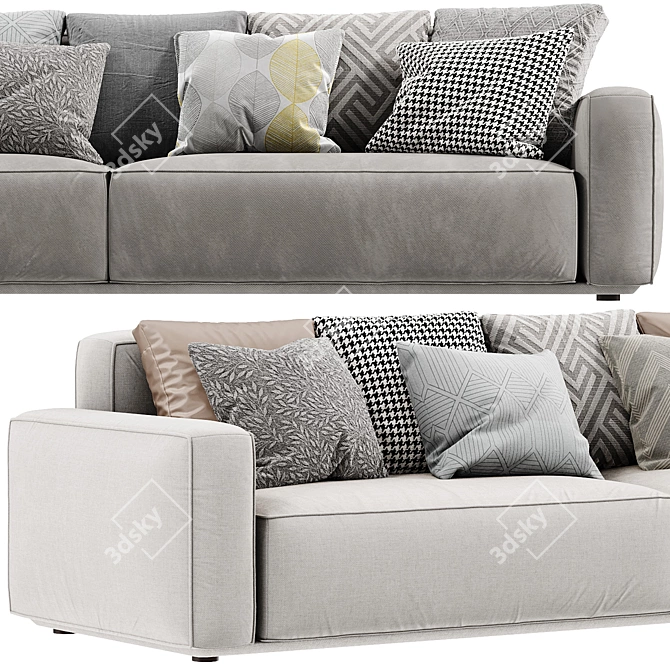 Sleek Arflex Marechiaro Sofa Design 3D model image 3