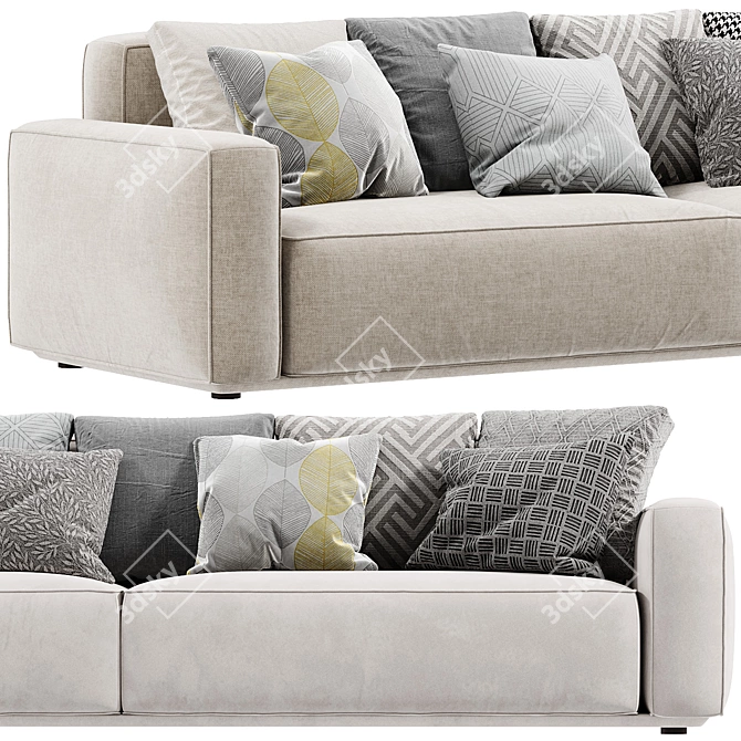 Sleek Arflex Marechiaro Sofa Design 3D model image 6