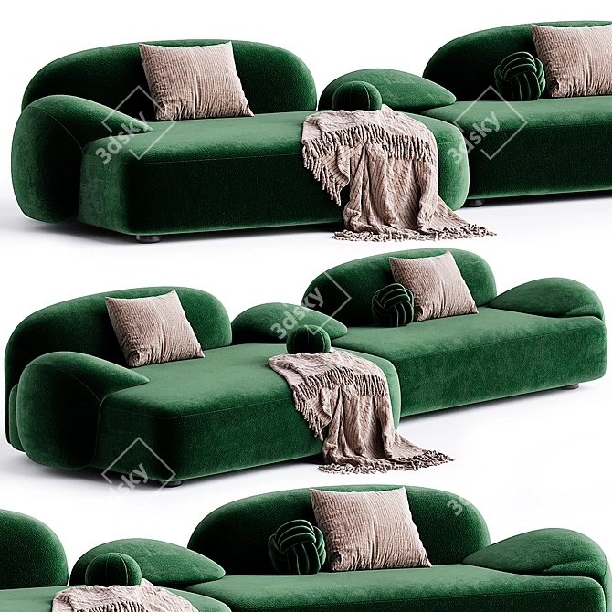  Modern Fabric Sofa 2014 Collection 3D model image 1