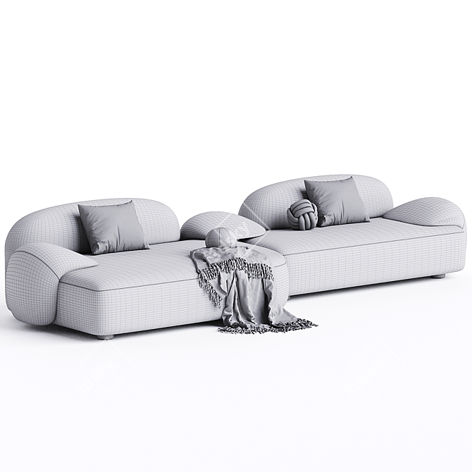  Modern Fabric Sofa 2014 Collection 3D model image 2