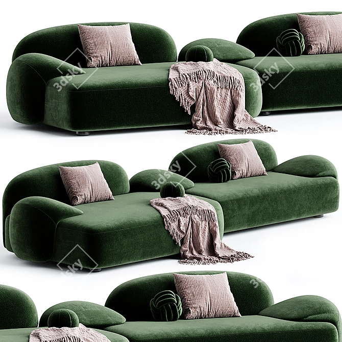  Modern Fabric Sofa 2014 Collection 3D model image 3