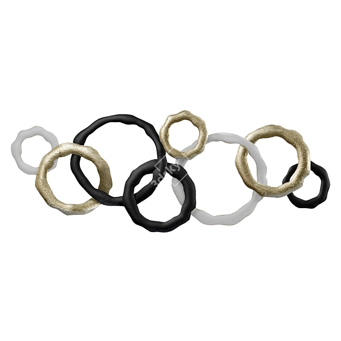  Wall Pano Rings with Smooth Finish 3D model image 1