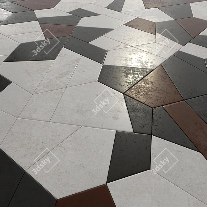 Polygon Decor Collection Set 3D model image 4