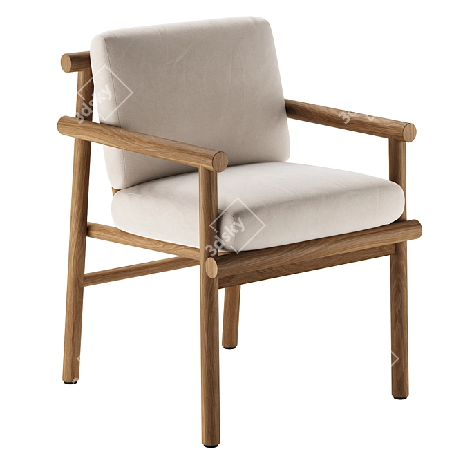  Ayana Chair: Elegant Modern Design 3D model image 2